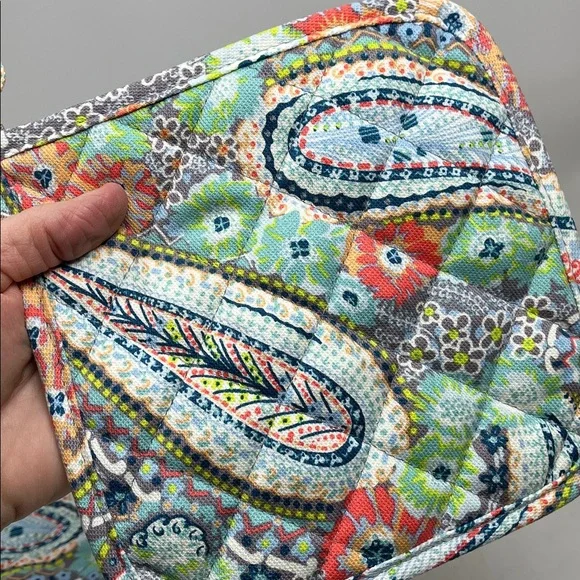VERA BRADLEY CITRUS PAISLEY PATTERN OVEN MITT AND POT HOLDER NWOT QUILTED - Picture 12 of 12